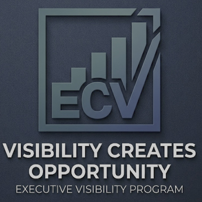 Executive Visibility Program logo with HDR-encoded white text on a dark background